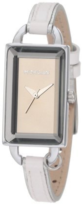 Morgan Women's M1101W Classic White with Three Interchangeable Charms Watch