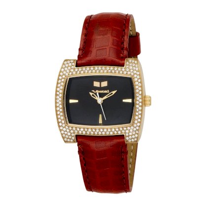 Vestal Unisex IGS001 Igneous Crystal Accented Gold-Tone Watch