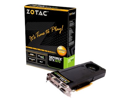 ZOTAC GeForce GTX 670 [ZT-60301-10P] (NVIDIA GeForce GTX 670, GDDR5 2GB, 256-bit, PCI-E 3.0)