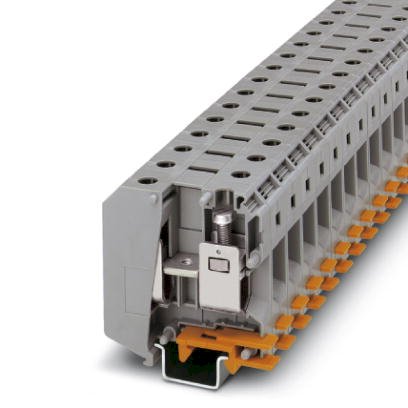 Terminal Block Phoenix Contact UKH 150, 50-150 mm², dòng 309A, rộng 31 mm, màu xám, có sẵn nắp che