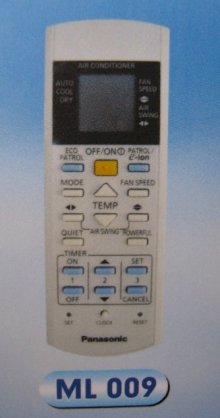 Điều khiển máy lạnh Panasonic ML-009