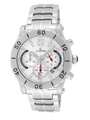 Le Chateau Men's 5437m-sil Sport Dinamica Chronograph Stainless Steel Watch