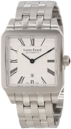 Louis Erard Women's 20701AA01.BMA18 Emotion Square Automatic Silver Dial Steel Watch