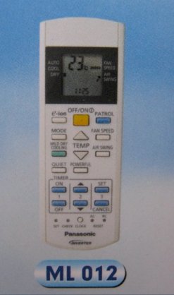 Điều khiển máy lạnh Panasonic ML-012