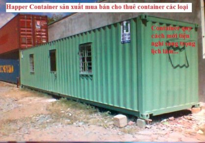 Container văn phòng 40 feet quy cách mới sang trọng Happer Container