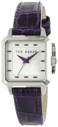 Ted Baker Women's TE2061 Right on Time Classic Square Diamond Cut Case Analog Watch