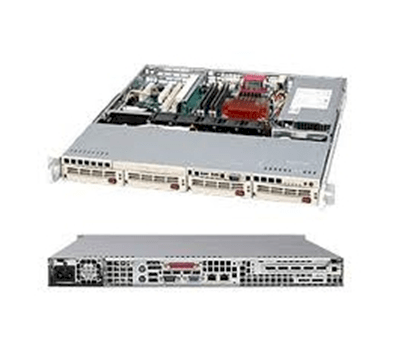 Server SUPERMICRO 1U SERVER RACK SC113MTQ-563CB (Intel Xeon Quad Core E5606 2.13GHz, Ram 2GB, Raid 0,1,5,10, DVD-RW, 563W, Không kèm ổ cứng)