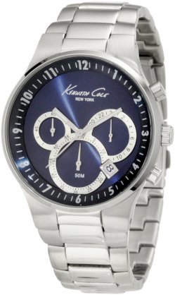 Kenneth Cole New York Men's KC9160 Classic 3500 Series Round Chronograph Contemporary Sub-Eye Blue Watch