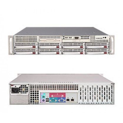Server SUPERMICRO 2U SERVER RACK SC825TQ-563LPB (Intel Xeon E3-1230 3.2GHz, Ram 2GB, Raid 0,1,5,10, DVD-RW, 560W, Không kèm ổ cứng)