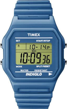 Timex Men's T2N578T9 Fashion Digitals Premium Blue Gloss Watch