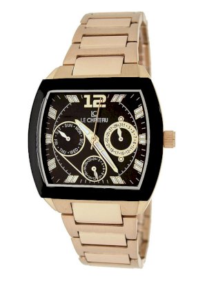 Le Chateau Men's 5420M-BLK Sports Dinamica Collection Rose-gold Watch