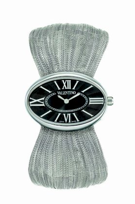 Valentino Women's V43MBQ9914S099 Seduction Oval Stainless Steel Plisse Bracelet Watch