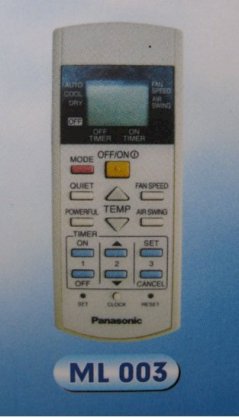 Điều khiển máy lạnh Panasonic ML-003