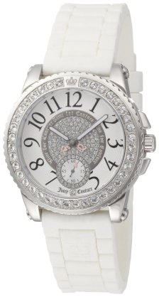 Juicy Couture Women's 1900702 Pedigree White Jelly Strap Watch