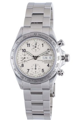 Fortis Men's 630.10.12 M Official Cosmonauts Stainless-Steel Automatic Chronograph Date Watch