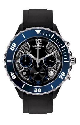 K&Bros Men's 9174-3 C-901 Ceramic Chrono Watch