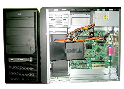 Máy tính Desktop DELL Optiplex 330 BTX (Intel Core 2 Dou E6700 3.0GHz, 1GB RAM, 320GB HDD, PC DOS, Không kèm màn hình)