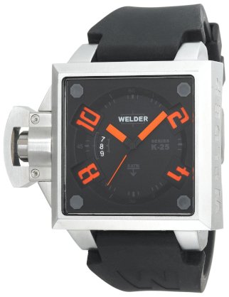 Welder Men's K25-4001 K25 Analog Stainless Steel Square Watch
