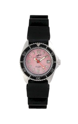 Chris Benz One Lady Pink - Black KB Wristwatch for Her Diving Watch