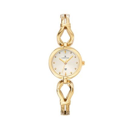 Certus Women's 631630 Golden Dial Gold Tone Brass Bracelet Watch
