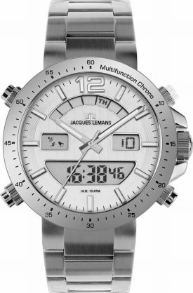 Jacques Lemans Men's 1-1713D Milano Sport Analog with Analog-Digital Display Watch