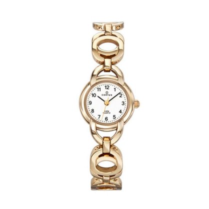 Certus Women's 631623 Gold Tone Brass Bracelet White Dial Watch