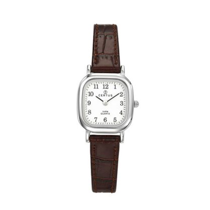 Certus Women's 644406 Classic Brown Calfskin Band Wrist Watch