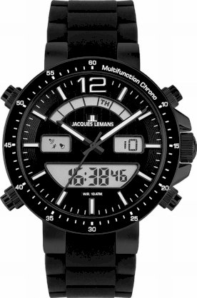 Jacques Lemans Men's 1-1712O Milano Sport Analog with Analog-Digital Display Watch