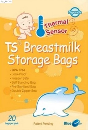 Túi trữ sữa Unimom cảm ứng nhiệt, 210ml x 20 túi 