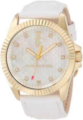 Juicy Couture Women's 1900930 Stella Croc Embossed Leather Strap Watch