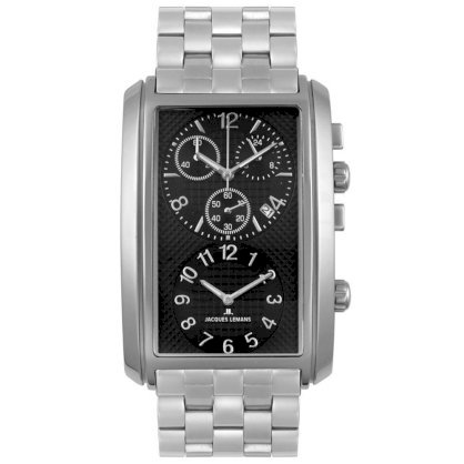 Jacques Lemans Men's 1392E Classic Collection Format Dual-timer Watch