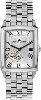 Jacques Lemans Men's 1-1610G Bienne Classic Analog with Automatic Movement Watch