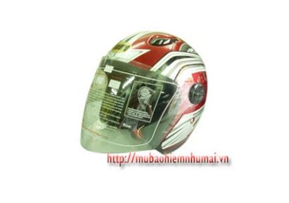 Mũ bảo hiểm cả đầu Amoro B37 ( Màu đỏ và trắng )