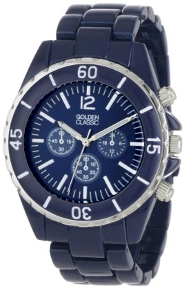 Golden Classic Women's 2287-darkblue "Nautical Notion" Classic Blue Dial Tachymeter Marked Bezel Watch