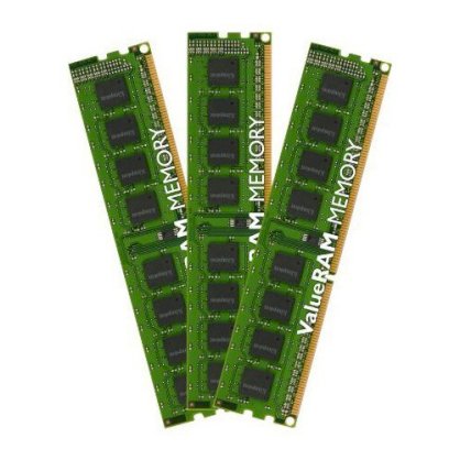 Kingston ValueRAM 12GB Kit (3x4GB) DDR3 1333MHz CL9 240-Pin DIMM (KVR1333D3N9K3/12G)