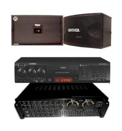 Dàn Karaoke Loa BMB+Amply Danno KA 2007+Đầu AcNos SK 319 or 419