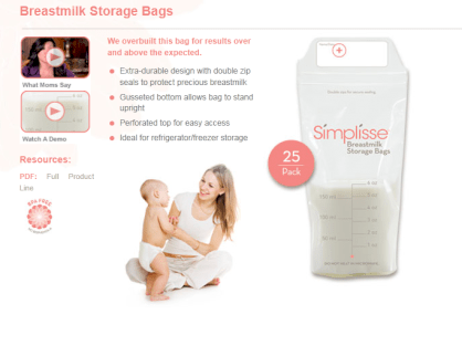 Túi trữ sữa Simplisse S4005