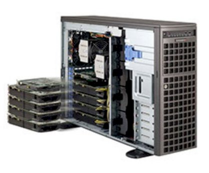 Server Supermicro SuperServer 7047GR-TRF (SYS-7047GR-TRF) E5-2690 (Intel Xeon E5-2690 2.90GHz, RAM 8GB, 1620W, Không kèm ổ cứng)