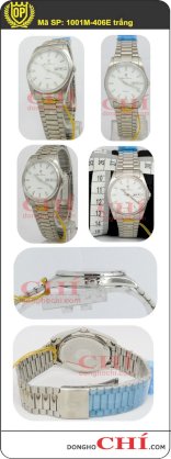 Đồng hồ đeo tay nam OP 1001M-406E trắng