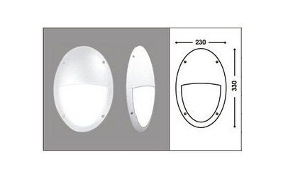 Đèn ốp tường có lưng hắt sáng xanh cây LiOA DDNOV330HCWV/GR