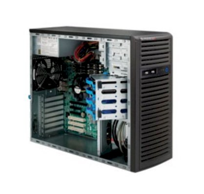 Server Supermicro SYS-5037C-T (Black) E3-1230 (Intel Xeon E3-1230 3.20GHz, RAM 4GB, Power 500W, Không kèm ổ cứng)