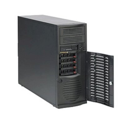 Server Supermicro SuperWorkstation 5036T-TB (Black) i7-980X (Intel Xeon i7-980X 3.33GHz, RAM 4GB, Power 465W, Không kèm ổ cứng)