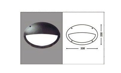 Đèn ốp tường có lưng hắt sáng xanh cây LiOA DDNOV330HCBH/GR