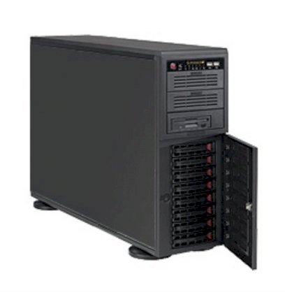 Server Supermicro SuperWorkstation SYS-5046A-XB (Black) W3540 (Intel Xeon W3540 2.93GHz, RAM 2GB, Power 865W, Không kèm ổ cứng)