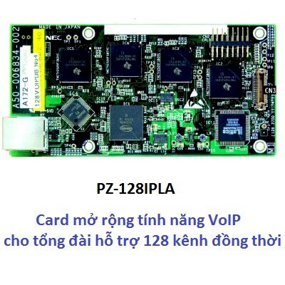 NEC PZ-128IPLA Card mở rộng tính năng VoIP hỗ trợ 128 kênh