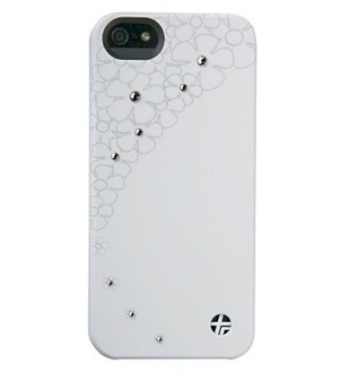 Ốp iPhone 5 Trexta Crystal Flower White 18883 (Trắng)