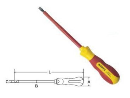 Vít dẹp cách điện 1000V Sata 61-315