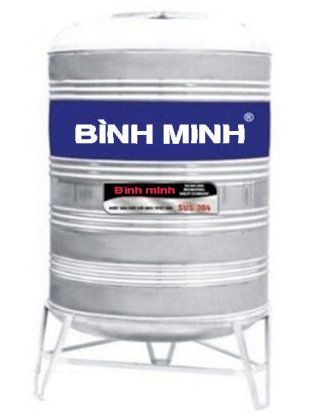 Bồn nước inox Bình Minh 2000 lít đứng