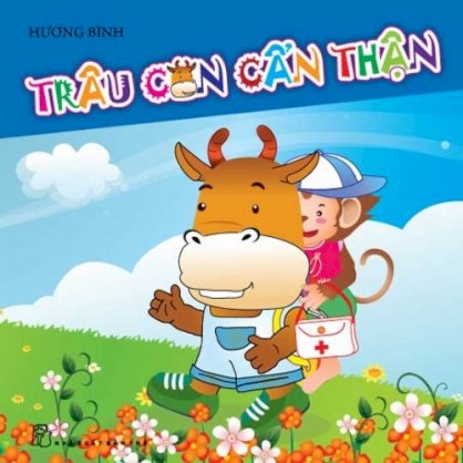 Trâu con cẩn thận