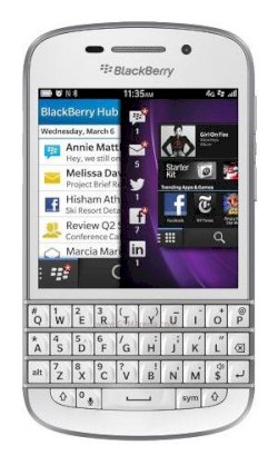 BlackBerry Q10 White hầm hố, mạnh mẽ